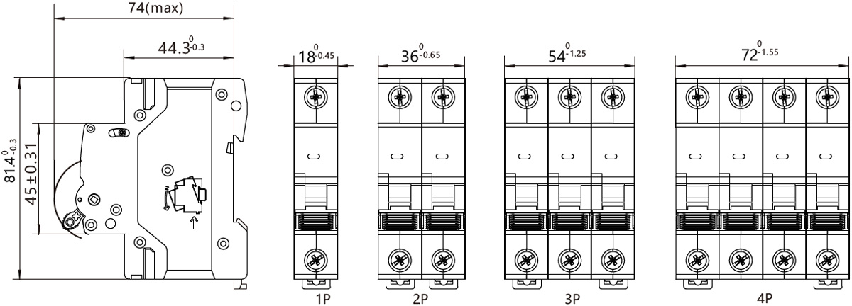 GYM10H DC Miniature Circuit Breaker-2