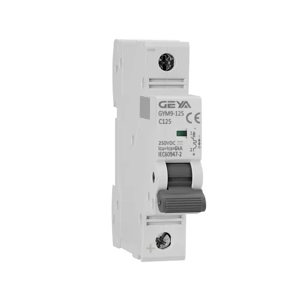 GYM9H-125 1P DC Miniature Circuit Breaker for Solar PV Protection