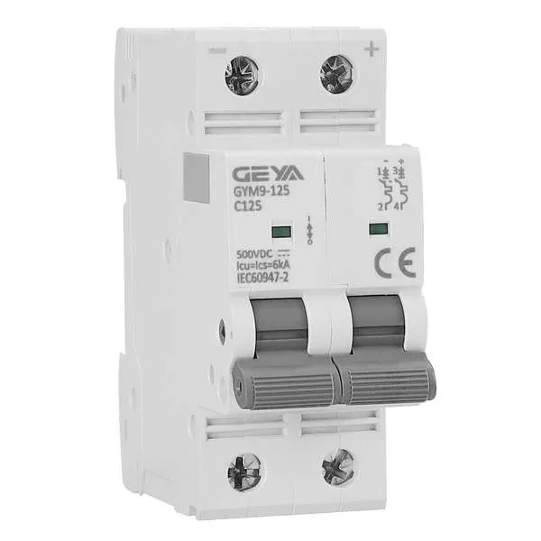 GYM9H-125 2P DC Miniature Circuit Breaker for Photovoltaic Systems