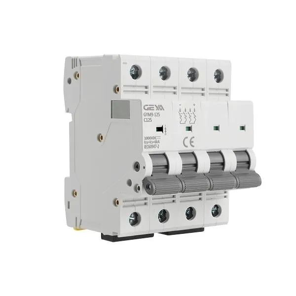 GYM9H-125 4P DC Miniature Circuit Breaker 1000VDC Solar Protection Device