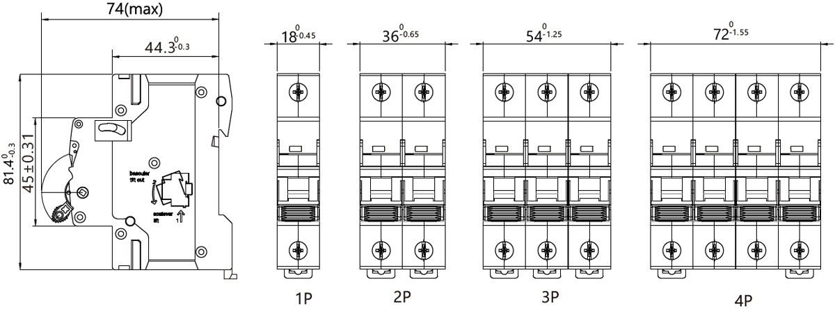 GYM9H DC Miniature Circuit Breaker-2