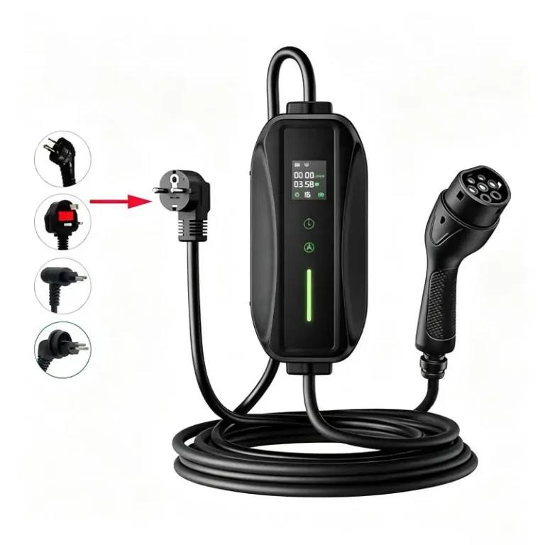 T1-1P 2.3kW 3.0kW 3.68kW IC-CPD Portable AC EV Charger