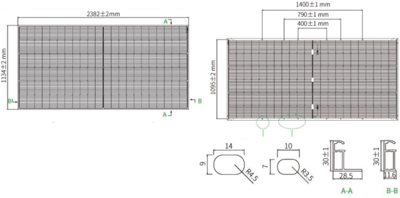 66HL4M-BDV 605-630W High-efficiency Monocrystalline Silicon Bifacial Half-Cell Solar Panel-1