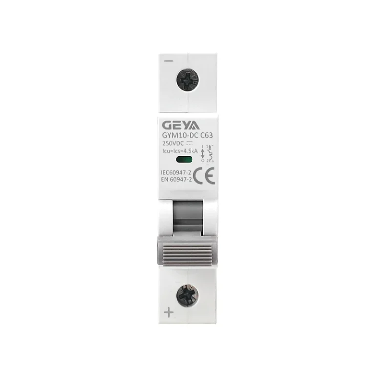 GEYA GYM10-DC 1P 6-63A DC Miniature Circuit Breaker for PV Solar System