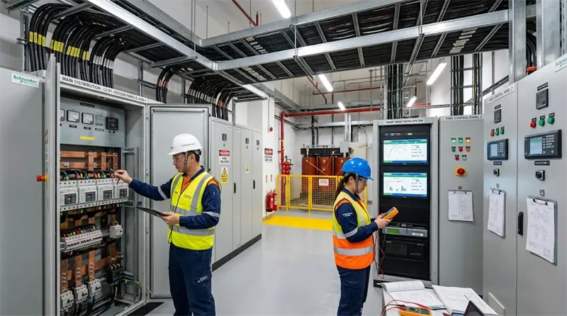 Commercial building electrical system power quality optimization solution