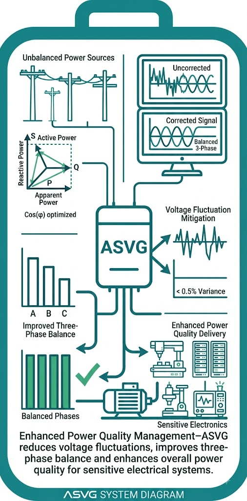 Enhanced power quality management with Advanced Static Var Generator