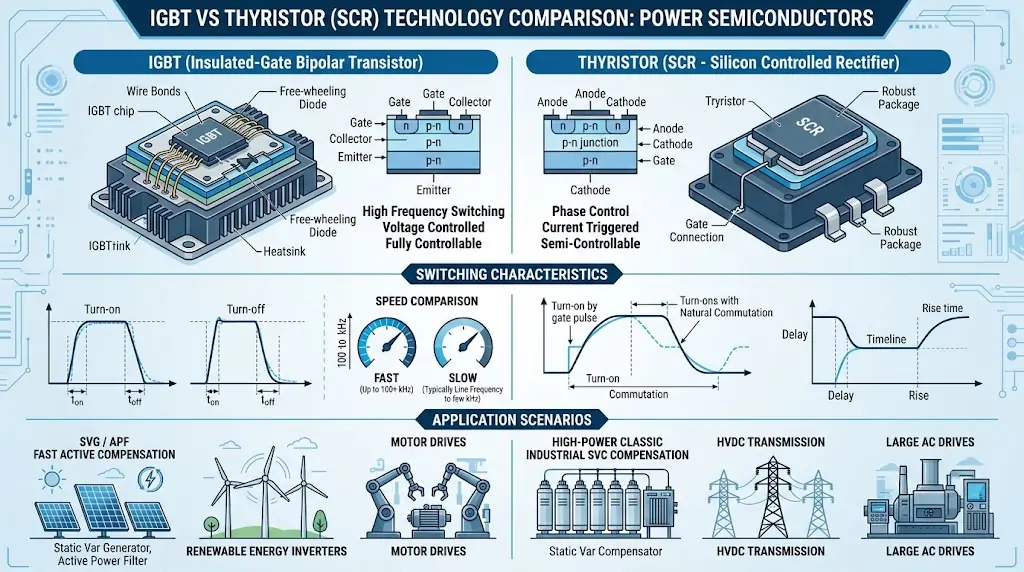 IGBT vs Thyristor Technology Comparison for Power Quality Systems