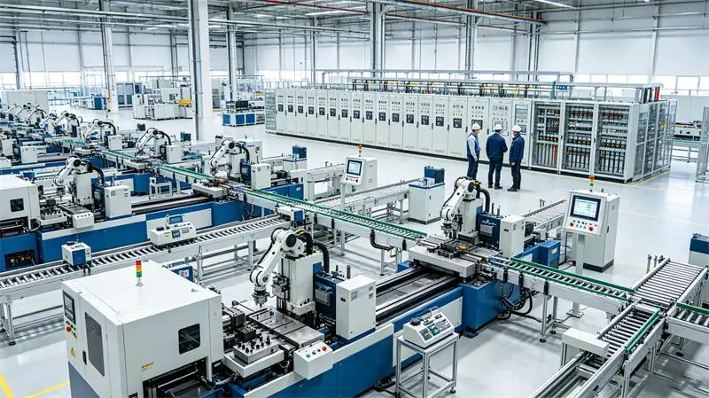 Industrial automation production line requiring stable power quality