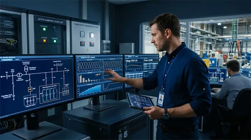 Power quality solution selection process for industrial electrical systems