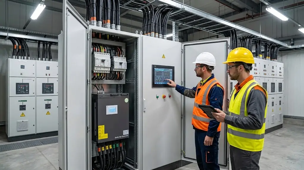 Digital power quality monitoring platform analyzing voltage waveform harmonic distortion and energy performance