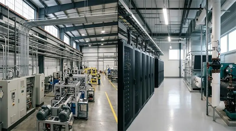 Comparison of power quality management needs in a manufacturing plant and a commercial building